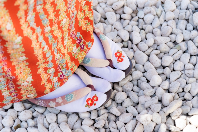 kimono e calze