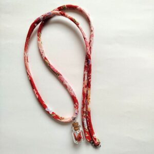 Origami Crane in Bottle Necklace in Chirimen