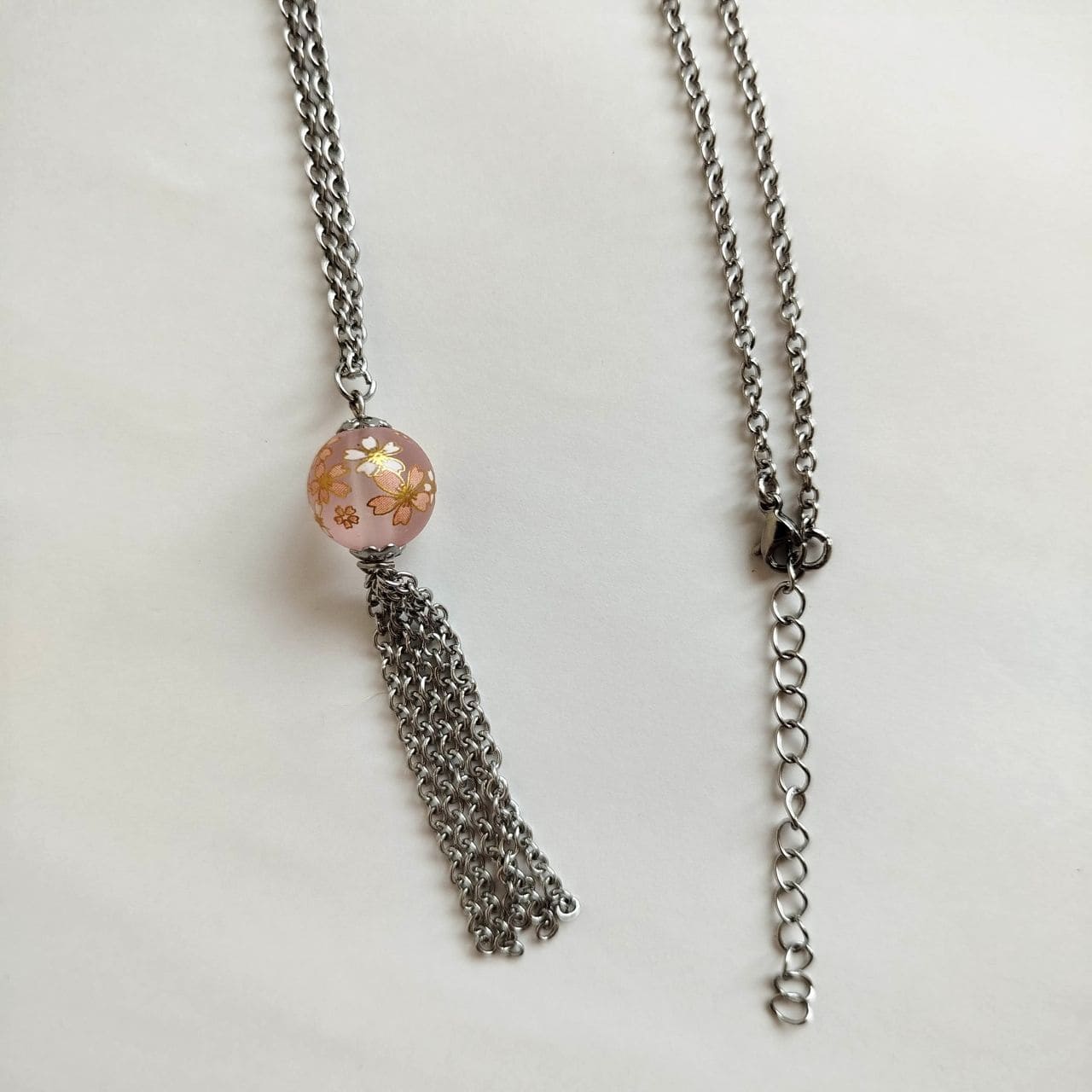 Pink Sakura Cascade Necklace