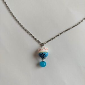 Collana Gatto Manekineko -turchese
