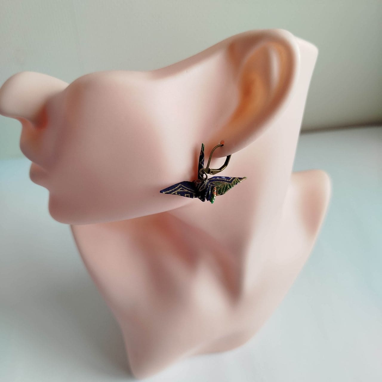 Orecchini Origami Gru -Bru yuzen - immagine 6