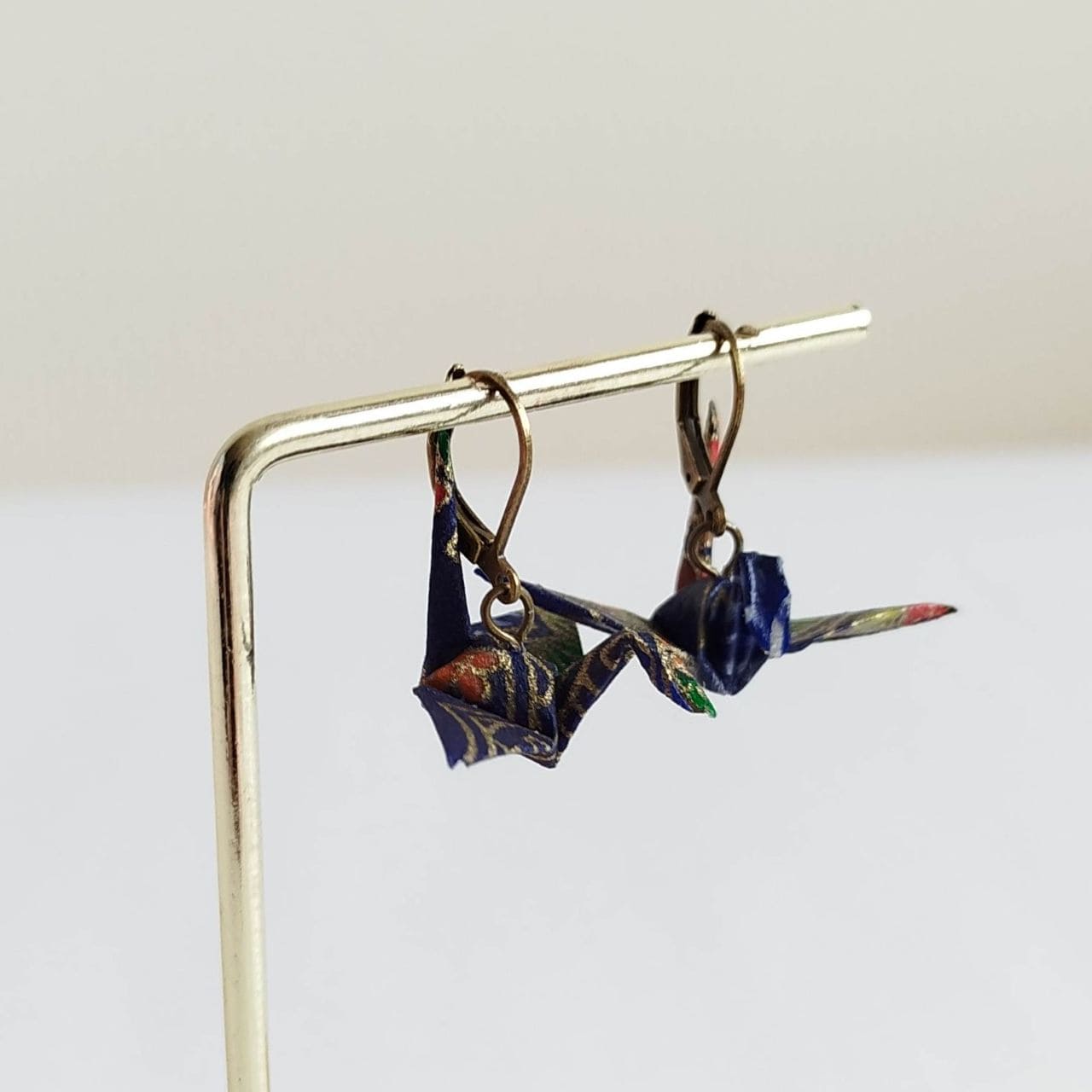 Orecchini Origami Gru -Bru yuzen - immagine 11