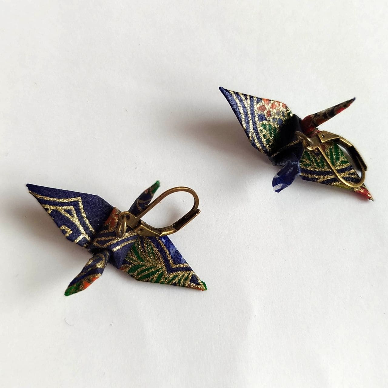 Orecchini Origami Gru -Bru yuzen - immagine 2