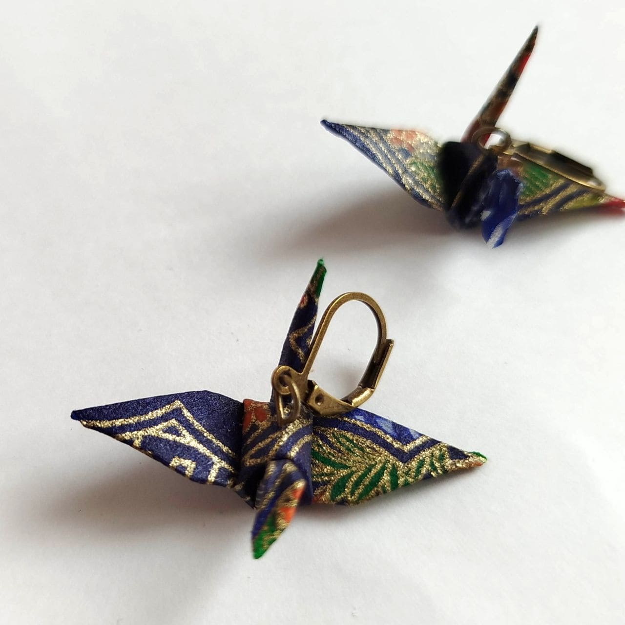 Orecchini Origami Gru -Bru yuzen - immagine 10