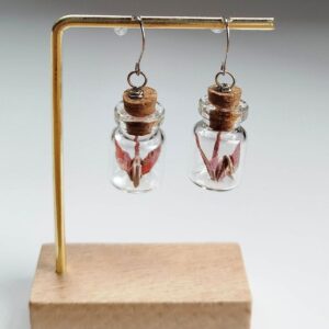 Origami Crane in Mini Bottle – A Message of Wishes