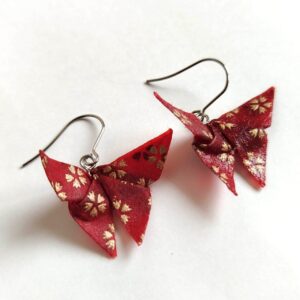 Origami butterfly earrings
