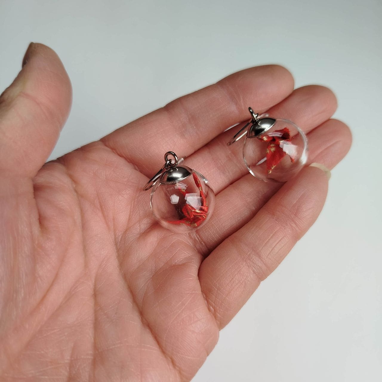 Origami Crane in Glass – Red Nadeshiko Wishes - Image 2