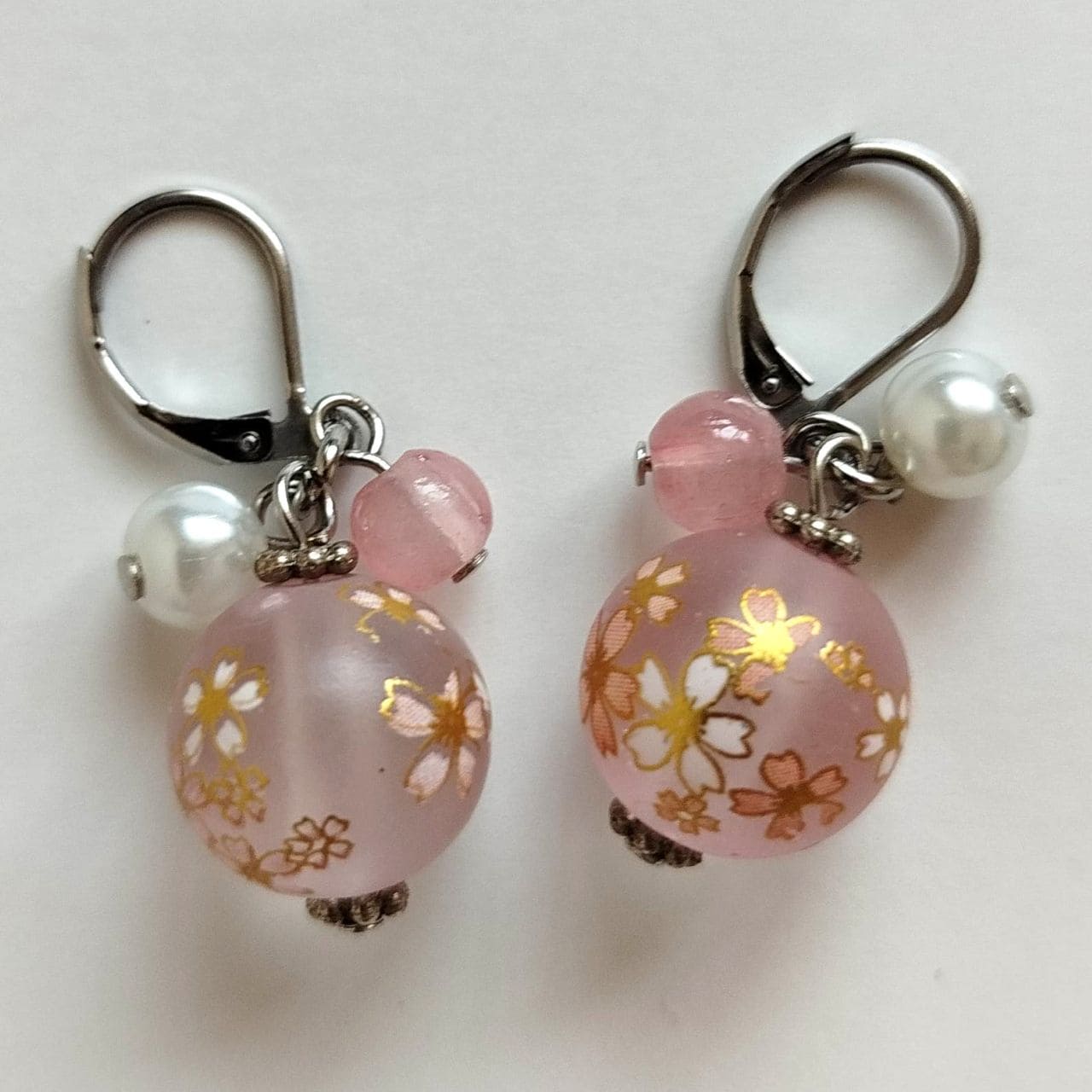 Pink Sakura Bud Earrings