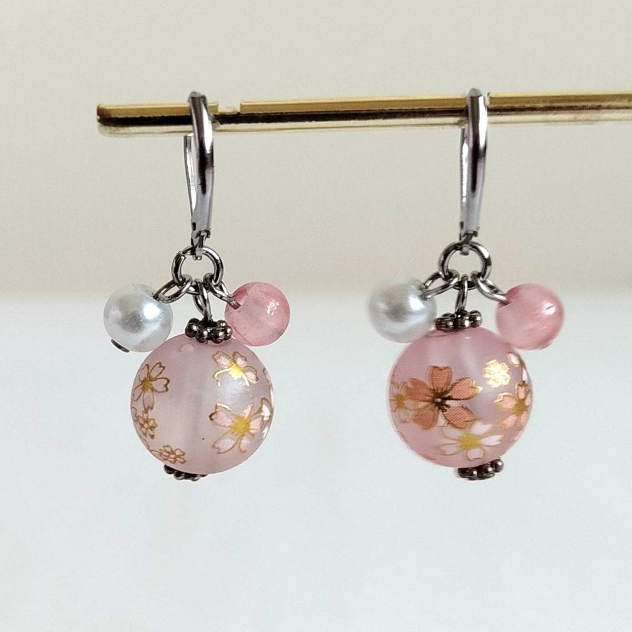 Pink Sakura Bud Earrings - Image 12