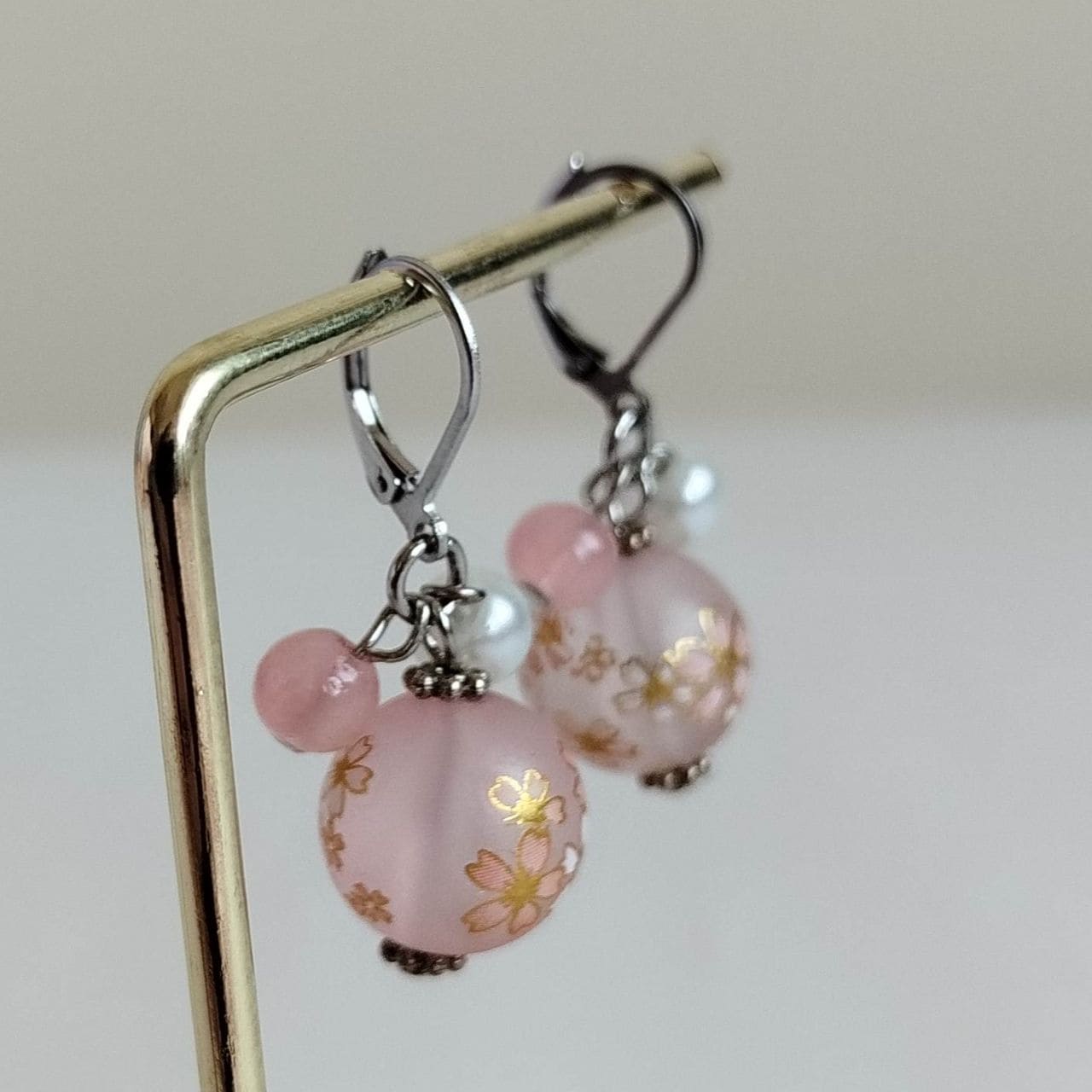 Pink Sakura Bud Earrings - Image 13