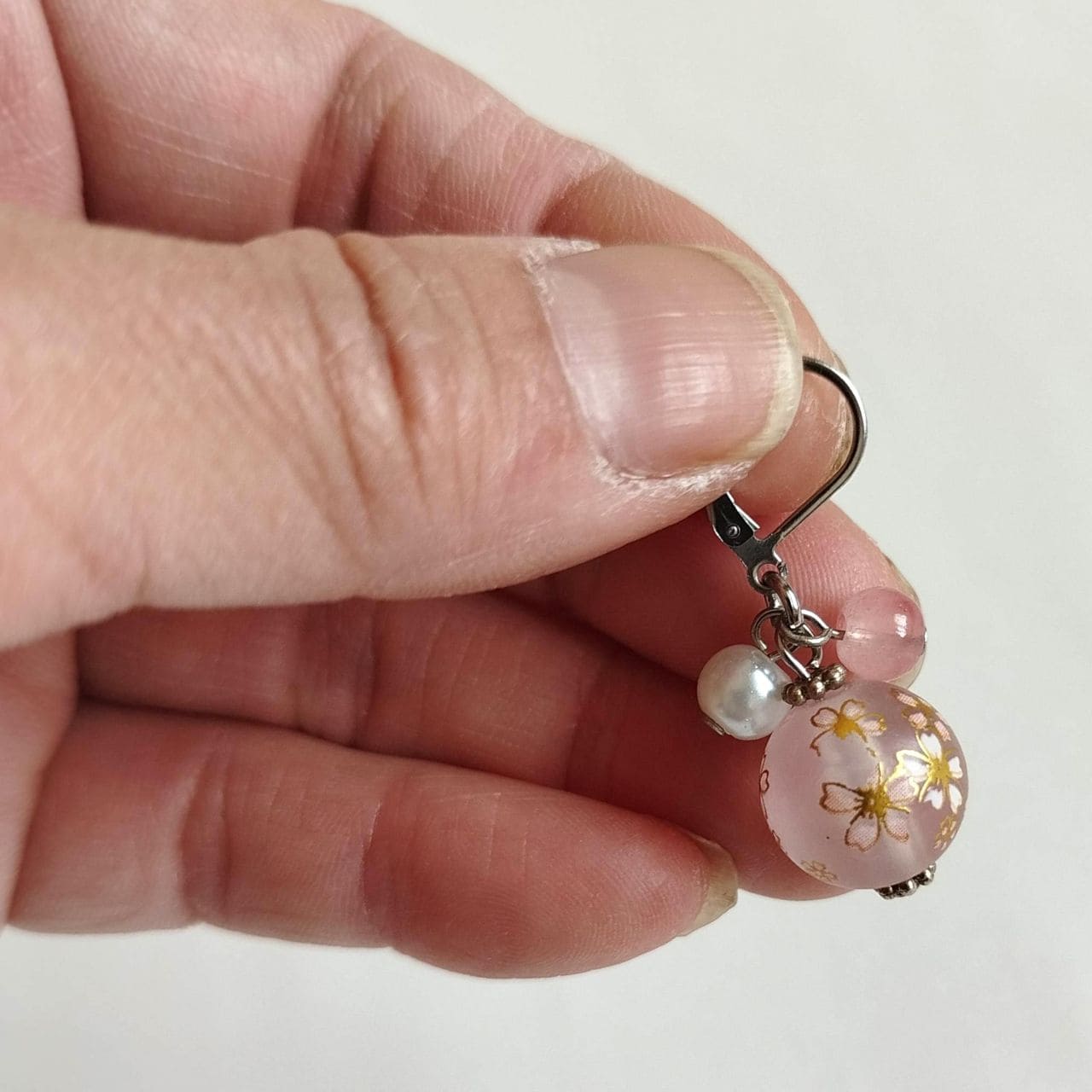 Pink Sakura Bud Earrings - Image 14