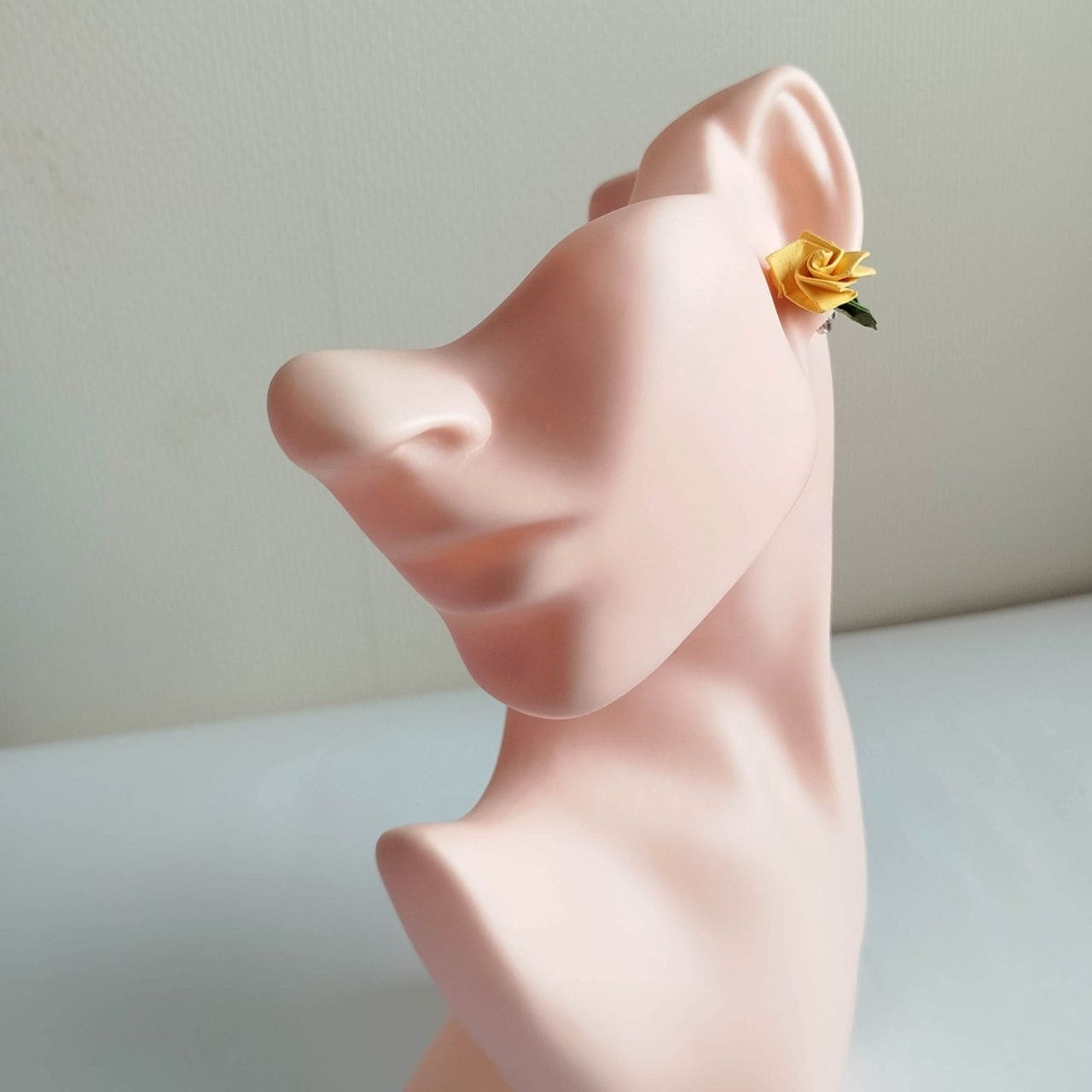 Orecchini Origami Rosa- gialla - immagine 11