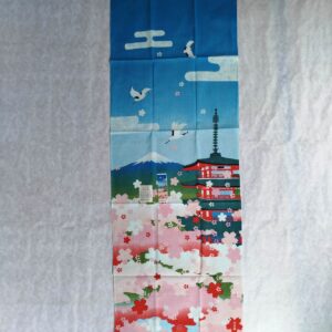 Tenugui Mt. Fuji & Pagoda Primavera