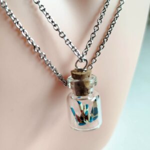 Origami Crane in Bottle Necklace– Varese paper