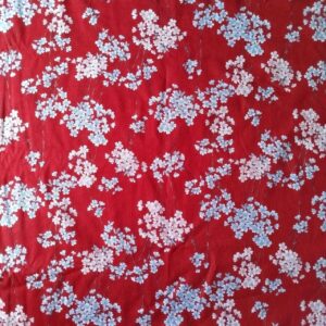 Japanese Cotton Amundsen Weeping Cherry Blossoms Red– Sakura Floral Yuzen50cm x 110cm